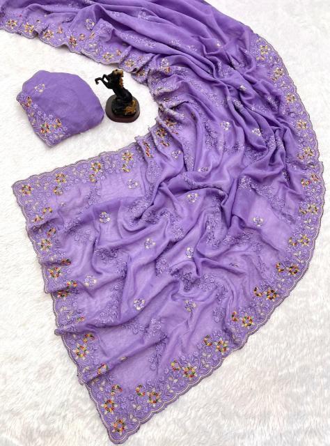 Vastrangan floral embroidery surat ki saree online shopping